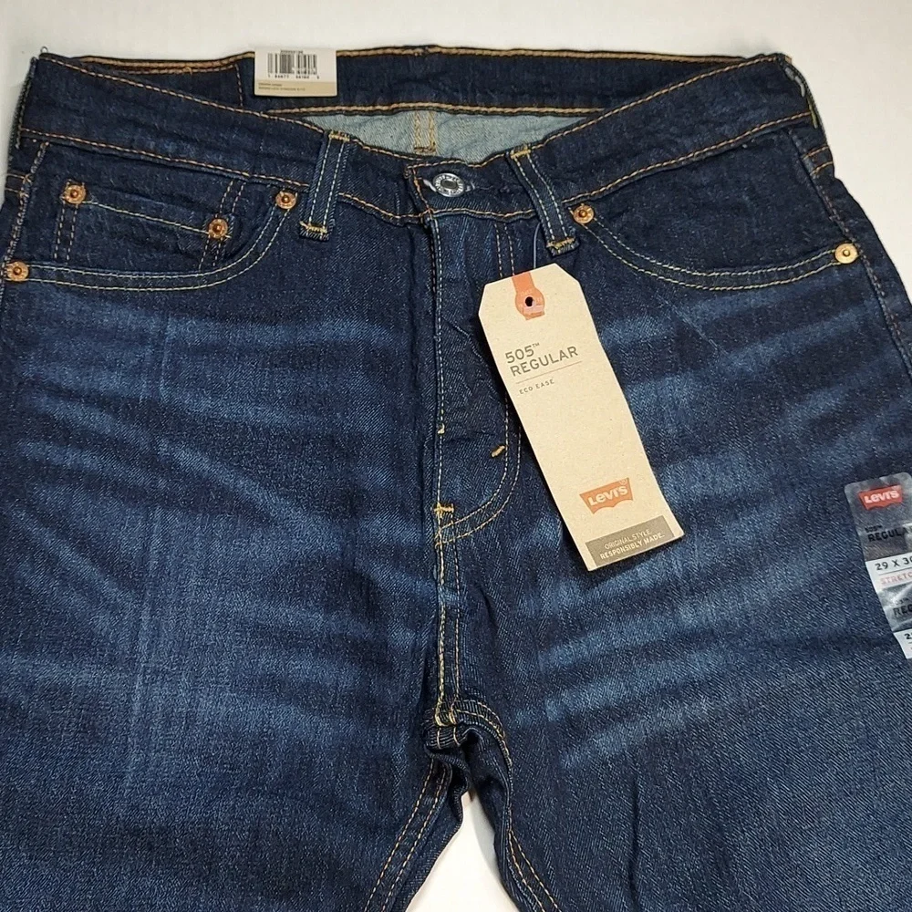 Men's 505 Regular Levi's Jeans Size  W29 L30 - Picture 2 of 9
